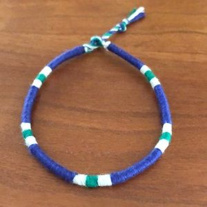 NWOT J. Crew Woven Cotton Slip On Bracelet